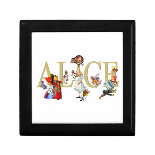 Alice and Wonderland and Friends Jewelry Box