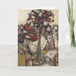 Alice and Wonderland - Arthur Rackham Card