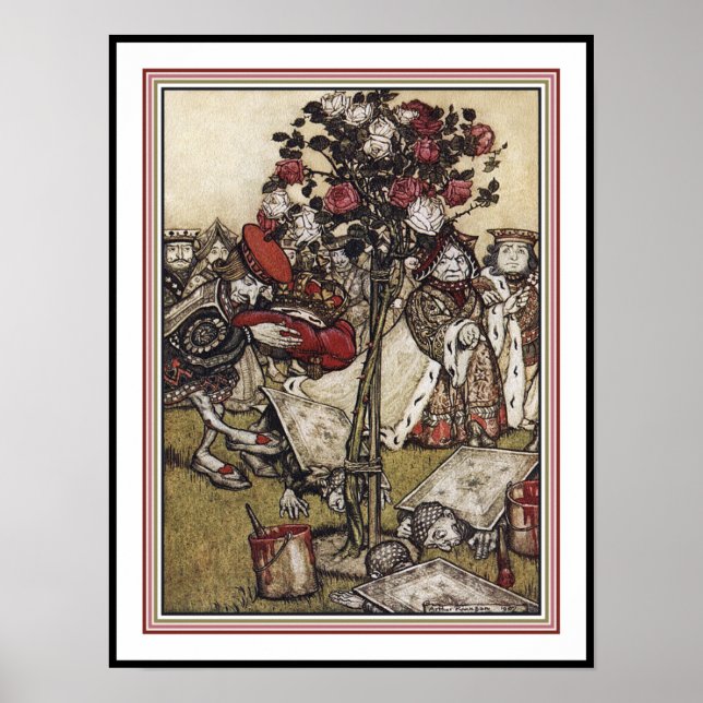 Alice and Wonderland - Arthur Rackham Poster (Front)
