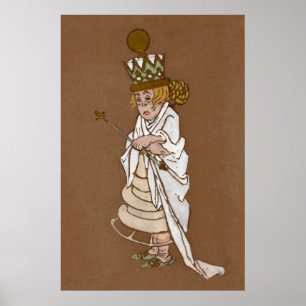 Alice and Wonderland Forest Character Painting-4 Poster
