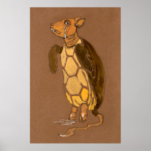 Alice and Wonderland Forest Character Painting-7 Poster