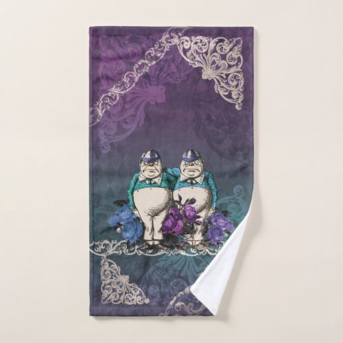 Alice and Wonderland Hand Towel Tweedledee