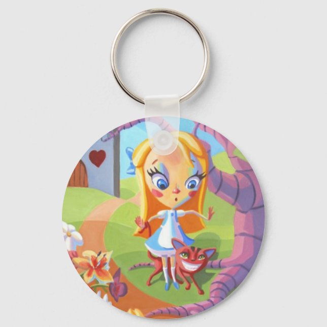 Alice and Wonderland Keychain (Front)