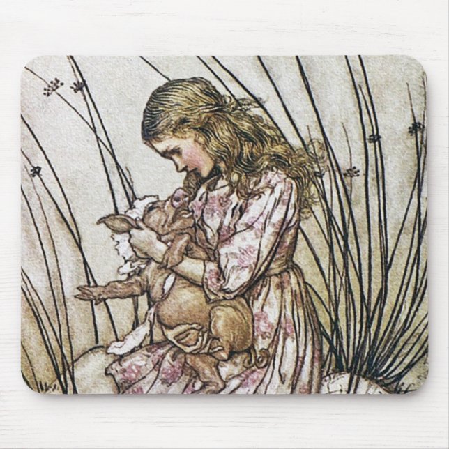 Alice and Wonderland - Pig & Pepper by Rackham Mouse Pad (Front)