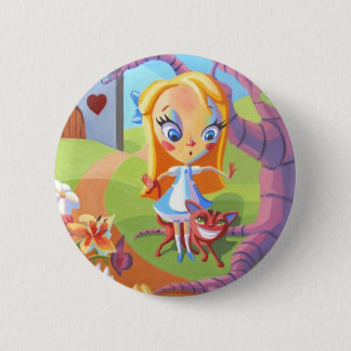 Alice and Wonderland Pinback Button
