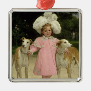 Alice Antoinette de la Mar, aged five Metal Ornament