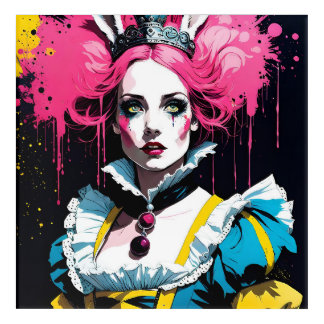 Alice as the Rabbit With Pink Hair Acrylic Print
