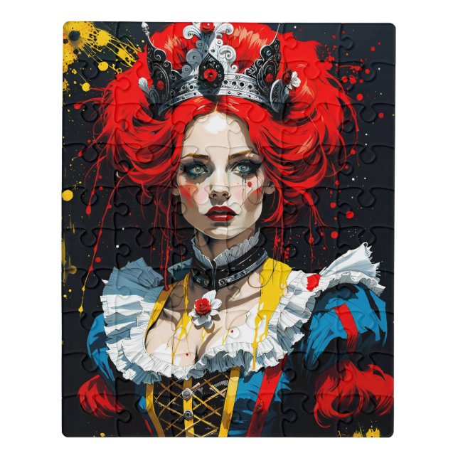 Alice as the Red Queen Jigsaw Puzzle (Puzzle Vertical)