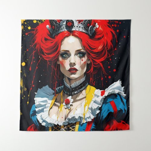 Alice as the Red Queen Tapestry