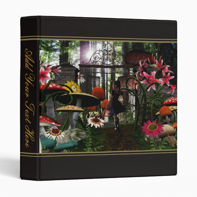 Alice At The Gates Of Wonderland Binder (Front/Spine)