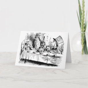 Alice at the Mad Tea Party Card