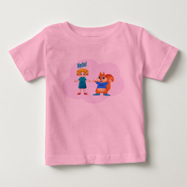 Alice & Aurovy Theme Apparels for Babies & Kids Baby T-Shirt (Front)
