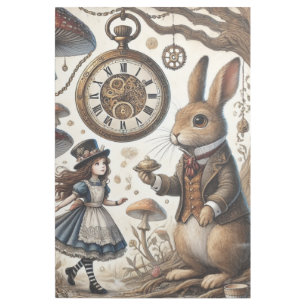 alice aventures in wonderland white rabbit gallery wrap