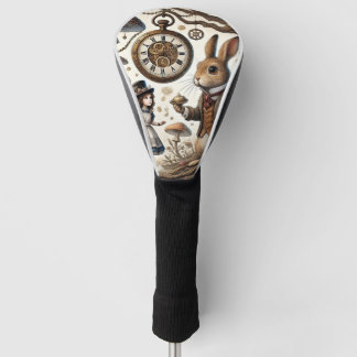 alice aventures in wonderland white rabbit golf head cover