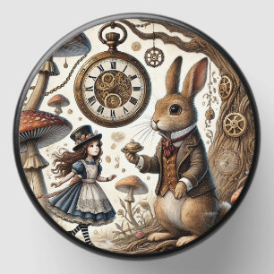 alice aventures in wonderland white rabbit mini candle favors