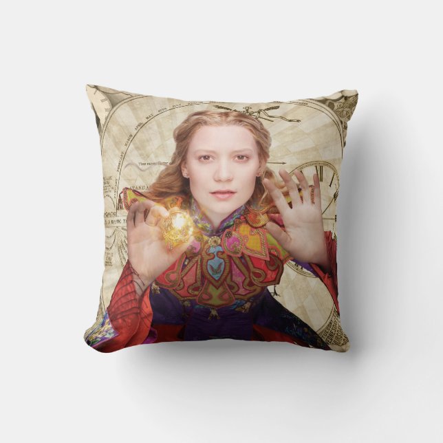 Alice | Believe the Impossible 2 Throw Pillow (Front)