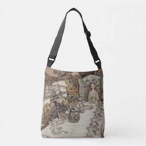 Alice Birthday Unbirthday Rabbit Hatter Party Crossbody Bag