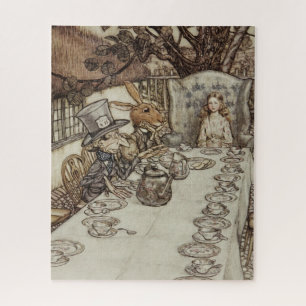 Alice Birthday Unbirthday Rabbit Hatter Party Jigsaw Puzzle