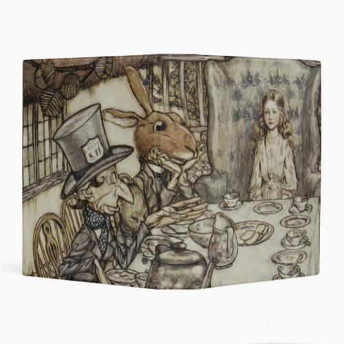 Alice Birthday Unbirthday Rabbit Hatter Party Mini Binder