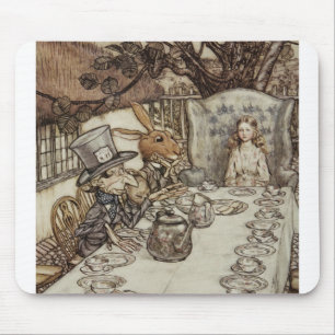 Alice Birthday Unbirthday Rabbit Hatter Party Mouse Pad