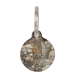 Alice Birthday Unbirthday Rabbit Hatter Party Pet ID Tag