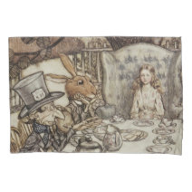 958168645 CafePress Alice In Wonderland Tea Party Pillow Case 