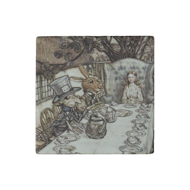 Alice Birthday Unbirthday Rabbit Hatter Party Stone Magnet (Fourth Magnet)