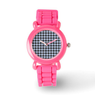 Alice Blue Houndstooth in English Country Garden Watch