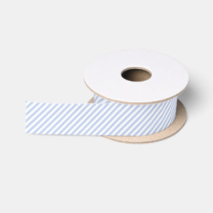 Alice Blue Pinstripe in English Country Garden Satin Ribbon