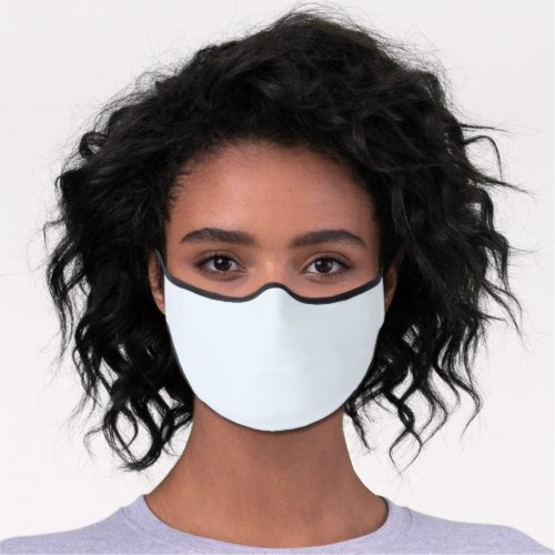 Alice blue solid color premium face mask