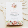 ALICE Blush Floral Bridal Tea Party Brunch Shower Invitation