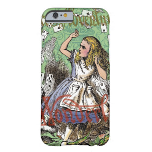 alice cards wonderland hatter rabbit  barely there iPhone 6 case