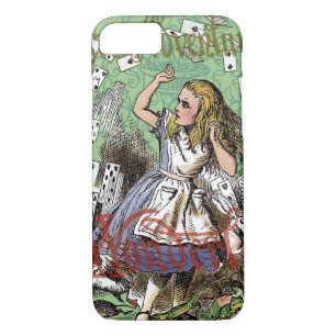 alice cards wonderland hatter rabbit  iPhone 8/7 case