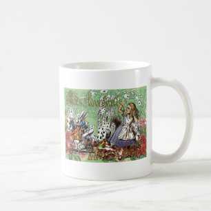 alice cards wonderland hatter rabbit coffee mug