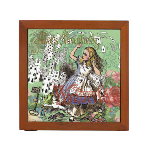 alice cards wonderland hatter rabbit Pencil/Pen holder