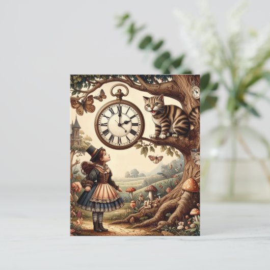 Alice & Cheshire Cat: Whimsical Wonderland Fantasy (Standing Front)