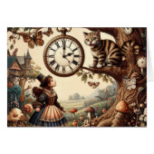 Alice & Cheshire Cat: Whimsical Wonderland Fantasy (Front Horizontal)