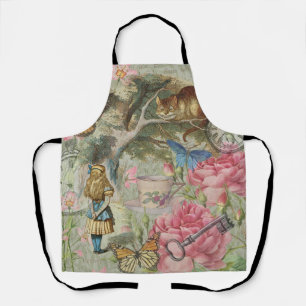 Alice Cheshire Cat Wonderland Tree Garden Apron