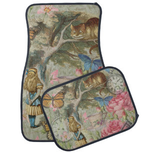 Alice Cheshire Cat Wonderland Tree Garden Car Floor Mat