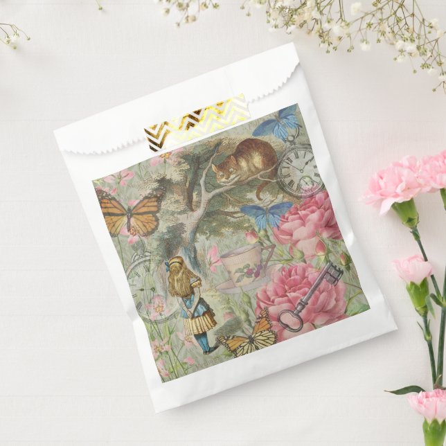 Alice Cheshire Cat Wonderland Tree Garden Favor Bag (Sealed)