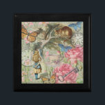 Alice Cheshire Cat Wonderland Tree Garden Gift Box<br><div class="desc">This is the classic Alice in Wonderland and the Cheshire Cat, as Alice chats with the Cheshire Cat who is sitting in its tree. This Alice in Wonderland image is based on the original Cheshire Cat image from the original Alice's Adventures in Wonderland series by illustrator John Tenniel, put together...</div>