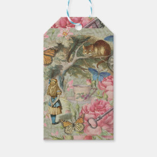 Alice Cheshire Cat Wonderland Tree Garden Gift Tags