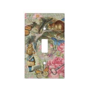 Alice Cheshire Cat Wonderland Tree Garden Light Switch Cover