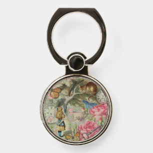 Alice Cheshire Cat Wonderland Tree Garden Phone Ring Stand