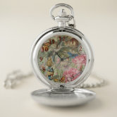 Mad Cheshire Cat Alice in Wonderland Pocket Watch | Zazzle