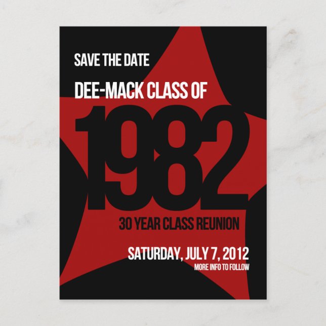 Alice - Class Reunion Announcement Postcard (Front)