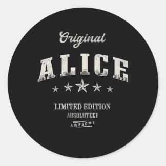 Alice Classic Round Sticker