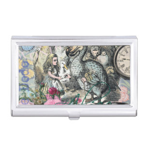 Alice Classic Wonderland Dodo Tenniel Art Business Card Holder