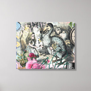Alice Classic Wonderland Dodo Tenniel Art Canvas Print