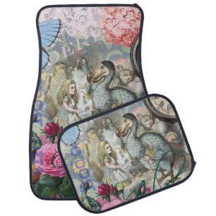 Alice Classic Wonderland Dodo Tenniel Art Car Floor Mat